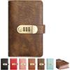 Yfjyxen A6 Savings Notebook with Lock, Money Budget Binder Journal Cash Envelopes