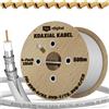HB-Digital 500m Cavo Coassiale HQ-135 d'Antenna 135dB SAT 8K 4K UHD 4 Volte Sche