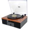 Akai Giradischi Akai ATT-14BT con radio bluetooth 5.0 Nero/Legno [UBAKIFATT140000]