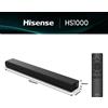 Hisense Soundbar Hisense HS1000 2.0 canali Bluetooth 5.3 Nero [HS1000]