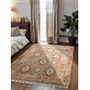 Hanse Home Afghan Kelim Tappeto Dune colorato tradizionale tessuto a mano, lana e cotone, stile afgano, orientale, con frange, per soggiorno, camera da letto, beige, multi, 160 x 230 cm