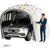 BEDCKCC Tettoia per Auto con Serratura Semiautomatica Pieghevole Mobile Garage Auto per Esterno Acciaio Inox Tessuto Oxford Di Spessore 600D Protezione Solare/Pioggia per Parcheggio SUV (5.5×2.5×2.3m)