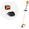 Stihl DECESPUGLIATORE A BATTERIA STIHL FSA 80 R in set con batteria AK 30 e caricatore standard AL 101