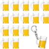 ikBrtaiay 15 pezzi accessori in miniatura, accessori per birra, piccoli boccali di birra fedeli in resina, per banconi, bar, casa delle bambole, decorazione fai da te