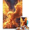 JIANGENNF Puzzle da 1000 pezzi per adulti, Fenice fiammeggiante, giocattolo fai da te, attività divertenti da fare in casa, ideale come regalo per tutta la famiglia 38x26cm