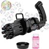 Mediawave Store - Pistola Bolle di Sapone Automatica Macchina Sparabolle a Batterie Giocattolo per Bambini Feste ed Eventi all'Aperto con Soluzione Inclusa Colori Assortiti (Nero)