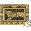 N5D9Z6E2 Leopardo Dorato Puzzle 1000 Pezzi Carta per Adulti Stile Artistico Decorazione Casa Relax Regalo 38x26cm/1000pcs