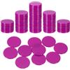 QUARKZMAN 100Pcs Fiche Da Poker Da 1 Pollice Fiche Da Bingo Dischi Per Rosa | In Plastica, Contatori Per Apprendimento, Contare Segnapunti, Fiche Di Gioco Opache, Piatto