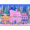 DKijoys Winter City Jigsaw Puzzle 1000 pezzi adulti Snow Flowers Trees Buildings Puzzle adulti 1000 pezzi puzzle