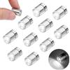 YUYWWAN 10 Pezzi Mini Luce LED, Micro Luci LED a Batteria, Luce per Casa delle Bambole, Luci LED Piccola per Feste Decorazioni, Vetrine, Fai da Te, Casa delle Bambole Illuminazione (Bianco)
