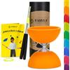 Diabolo Freizeitsport Set giocoliere Basic (arancione) - Diabolo con bastoncini in alluminio, corda di ricambio, istruzioni (lingua italiana non garantita). Perfetto per bambini, principianti e