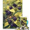 JIANGENNF Puzzle per adulti da 1000 pezzi con illustrazione di un ramo di more, gioco rompicapo, antistress, da aggiungere alla lista dei desideri con Babbo Natale 38x26cm