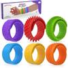 BDwing Fidget Toys Sensory - Braccialetti a scatto in silicone, 6 pezzi, antistress per bambini, adulti, ADHD e autismo