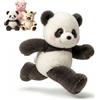 Generico Peluche Che Corre da Apprendere, Pupazzo Che Correa Controllo Manuale, Running Peluche Divertente e Anti-stress, Peluches Che Cammina Regalo per Bambini e Adulti (Panda, 60cm)