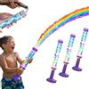 Generic Glowing Rainbow LED Water Blaster, divertimento estivo che si apre come magia, arcobaleno incandescente Blaster, Pull Push Firework Water Spray Gun, per feste in piscina e attività all'aperto (3 pezzi