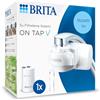 BRITA ON TAP V incl. 1 x filtro acqua rubinetto V (4 mesi) - riduce cloro, PFAS, piccole particelle e metalli - indicatore durata filtro manuale