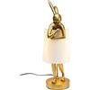 Kare Design Lampada da tavolo Animal Rabbit, oro/bianco, 50x17x20cm