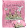 LOGOVISION Harry Potter Take Me Back To Hogwarts Coperta super morbida al tatto setoso - 152 x 127 cm