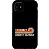 Retro Name Vault Custodia per iPhone 11 ERICKSON Retro 70s 80s Sunset Stripe