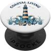The Aqua Cottage Faro vivente costiero PopSockets PopGrip Adesivo