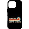 Retro Name Vault Custodia per iPhone 16 Pro ERICKSON Retro 70s 80s Sunset Stripe