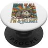 Lakelandwholesale1 Shirt Company First Of All Im A Delight Carino Opossum Retro Grafica PopSockets PopGrip Adesivo