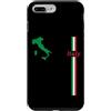 MASH MOSH Custodia per iPhone 7 Plus/8 Plus Italia Mappa, Bandiera Italiana Colori Country Outline Travel Tee