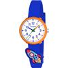 Calypso Montre enfant K5845/1 My First Watch Boîtier en caoutchouc Multi Bracelet en caoutchouc Bleu, blanc