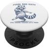 Funny 60th Birthday 60° compleanno di Feral & Sixty Raccoon PopSockets PopGrip Adesivo