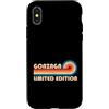 Retro Name Vault Custodia per iPhone X/XS GONZAGA Retro 70s 80s Sunset Stripe