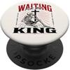 Keep Watch Christian Gothic Art Aspettando il re scheletro cristiano Bibbia Art PopSockets PopGrip Adesivo