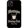 JB's Shakespeare Shop Custodia per iPhone 11 Pro Max Montague Fencing Club Verona Italia Spade e Scudo Invecchiato
