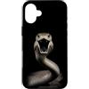 Majestic Black Mamba Face Wildlife Natur Custodia per iPhone 16 Plus Black Mamba Face Snake Rettile Wildlife Black Mamba