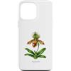 The Botany Bureau Custodia per iPhone 13 Pro Max Illustrazione della pianta dell'orchidea pantofola della signora Paphiopedilum