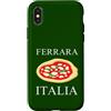 Ferrara Vacation And Emilia-Romagna Trip Custodia per iPhone X/XS Italia Pizza Ferrara