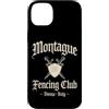 JB's Shakespeare Shop Custodia per iPhone 14 Plus Montague Fencing Club Verona Italia Spade e Scudo Invecchiato