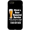 Funny Beer Drinking Pub Tees Custodia per iPhone SE (2020) / 7/8 Servizio di rimozione della birra di Nick's Funny Beer lover bevitore 2 lati