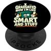 Graduation Cap designs Divertente cappello laurea laurea umorismo cartone animato arte PopSockets PopGrip Adesivo