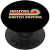 Retro Name Vault SULLIVAN Retro 70s 80s Sunset Stripe PopSockets PopGrip Adesivo