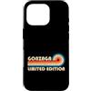 Retro Name Vault Custodia per iPhone 16 Pro GONZAGA Retro 70s 80s Sunset Stripe