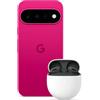 Google Cubs(Fuschia,256GB,Sub6,UK/EU) + Pixel Buds 2a - Hazel