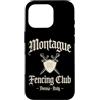 JB's Shakespeare Shop Custodia per iPhone 16 Pro Montague Fencing Club Verona Italia Spade e Scudo Invecchiato