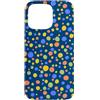 Charlotte Kay Designs Apparel & Accessor Custodia per iPhone 15 Pro Max Punti coriandoli multicolori stravaganti su Navy