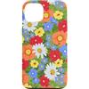 Charlotte Kay Designs Apparel & Accessor Custodia per iPhone 13 Fiori festivi multicolori con coccinelle