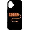 Geeky Chic Costumes Custodia per iPhone 16 Electrical Outlet Plug and Socket Couples Halloween Costume