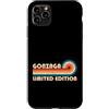Retro Name Vault Custodia per iPhone 11 Pro Max GONZAGA Retro 70s 80s Sunset Stripe