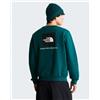 North Face Felpa girocollo UOMO The North Face Pacific Teal Evolution Box NSE Regular Crew