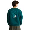 North Face Felpa Sportiva UOMO The North Face M Retro Trail Relaxed Crew Graphic Verde