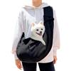 txuzong Borsa a tracolla per cani piccola taglia,marsupio porta cane fino a 8kg, in | poliestere traspirante,con cintura ventrale e chiusura di sicurezza,ideale per passeggiate,viaggi e attività all'aperto, nero