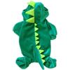 Generic Abbigliamento per cani di Halloween elastico in velluto di cristallo di dinosauro, abbigliamento casual per cani di taglia piccola e media come festa (verde, M)